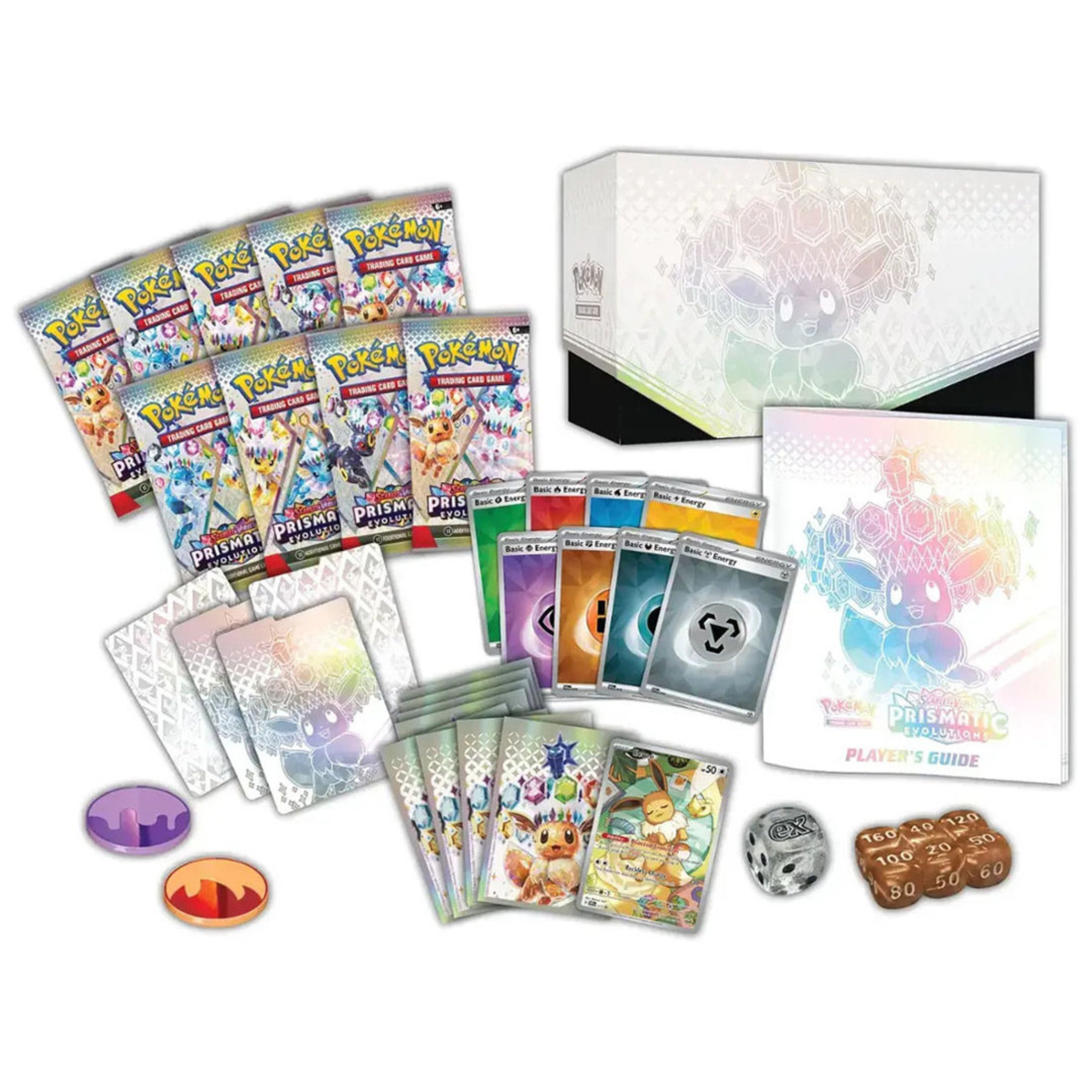 Pokémon "Prismatische Entwicklungen" Top-Trainer-Box - KP8.5 - deutsch