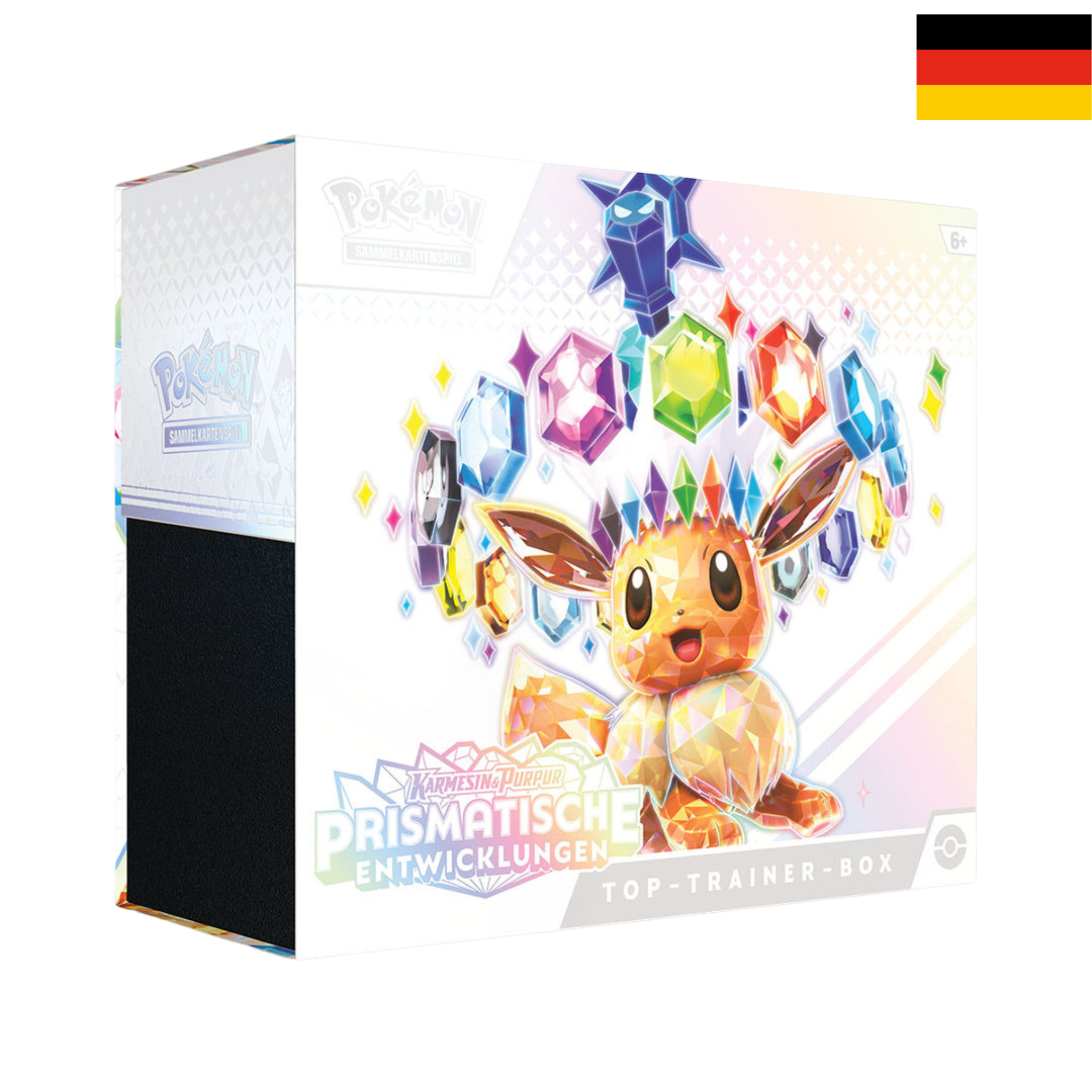 Pokémon "Prismatische Entwicklungen" Top-Trainer-Box - KP8.5 - deutsch