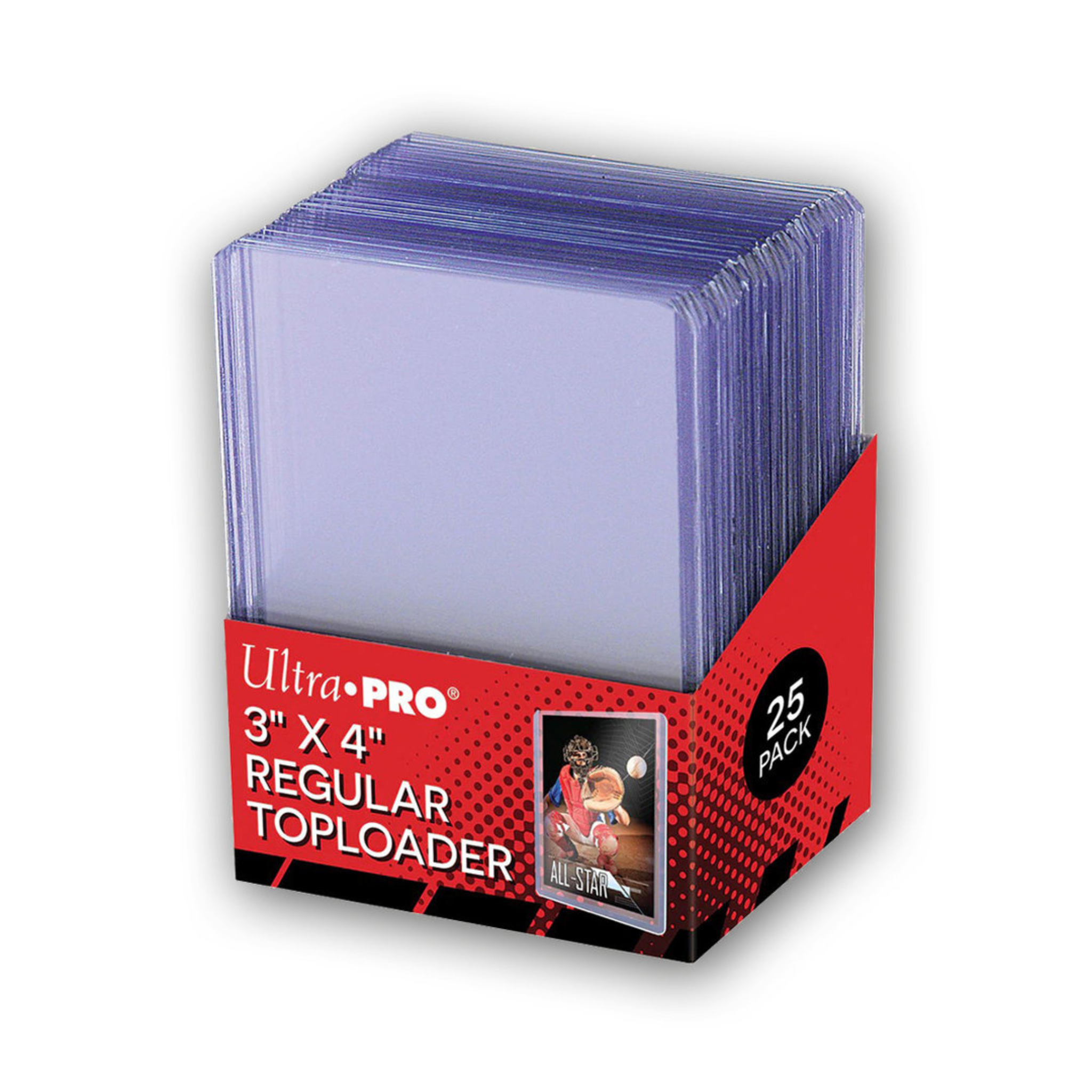 Ultra-Pro Regular Toploader 3 x 4 Zoll - Standardgröße - 25 Stück