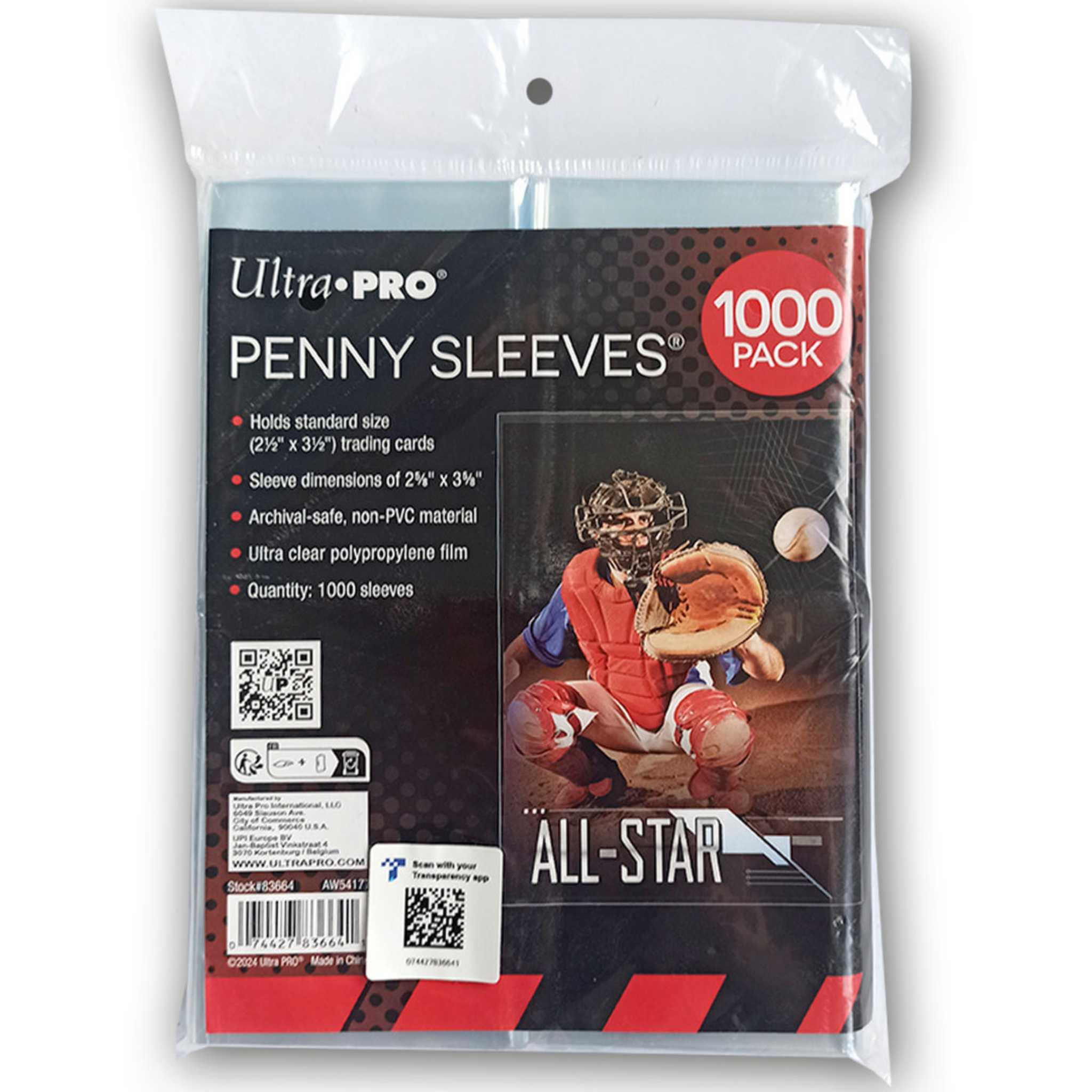 Ultra-Pro Card Sleeves - Standardgröße - 1.000 Stück